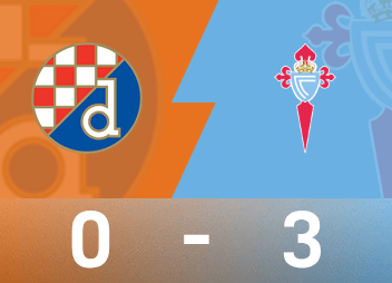 歐聯戰報：杜蘭梅開二度，塞爾塔3-0完封薩格勒布迪納摩